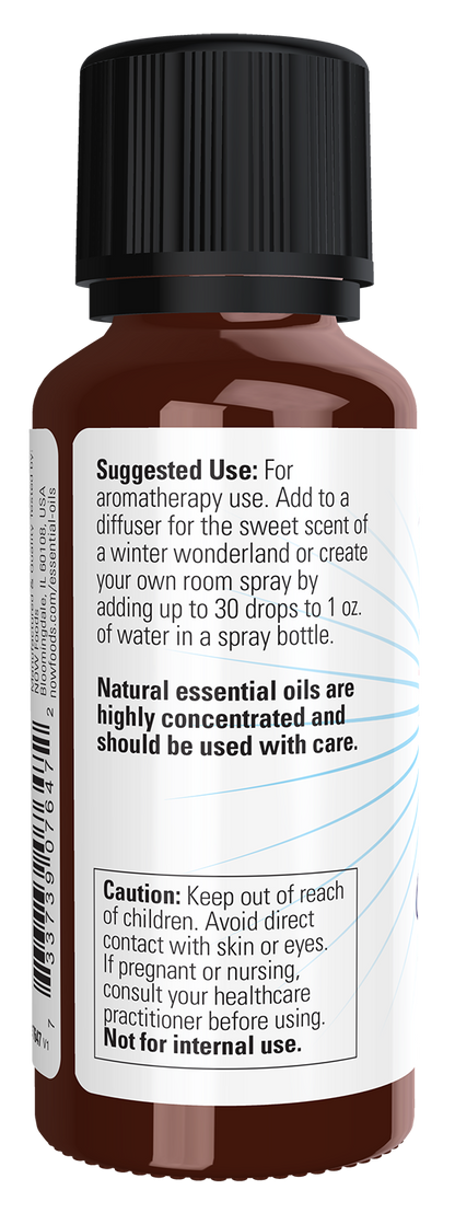 NOW Essential Oils, Candy Cane Oil Blend, Festive Holiday Blend, 1 fl. oz