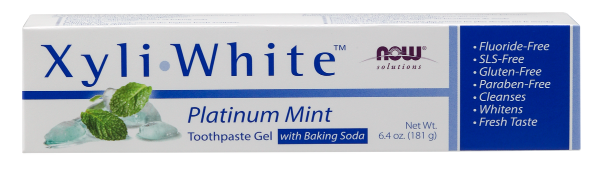 NOW Solutions, Xyliwhite™ Toothpaste Gel, Platinum Mint, 6.4 oz