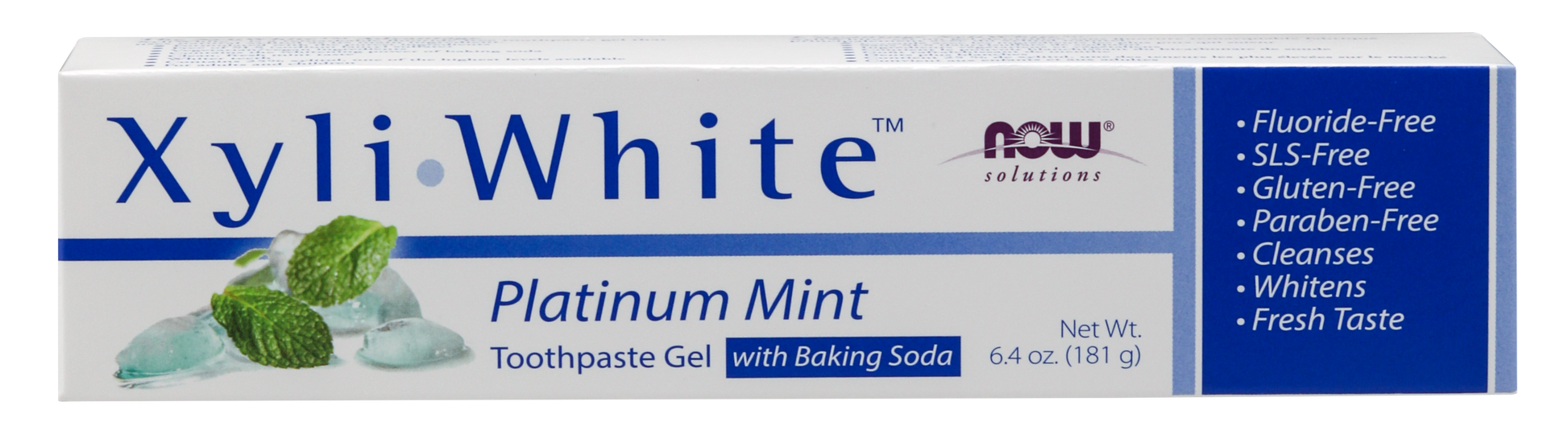 NOW Solutions, Xyliwhite™ Toothpaste Gel, Platinum Mint, 6.4 oz