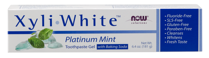 NOW Solutions, Xyliwhite™ Toothpaste Gel, Platinum Mint, 6.4 oz