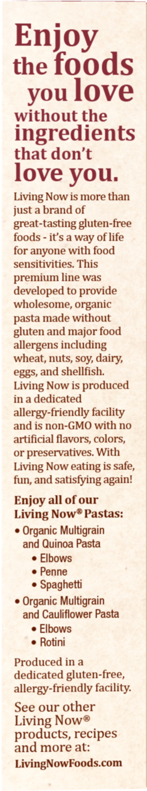 NOW Foods, Organic Multigrain and Cauliflower Elbows, Gluten Free, 8 oz