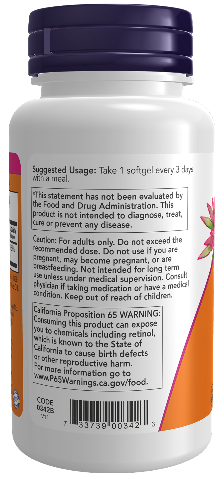 NOW Supplements, Vitamin A (Fish Liver Oil) 25,000 IU, 250 Softgels