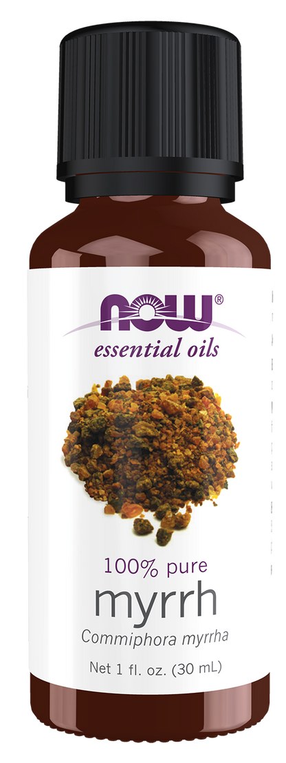 NOW Essential Oils, Myrrh Oil, Undiluted, Steam Distilled, 1 fl. oz