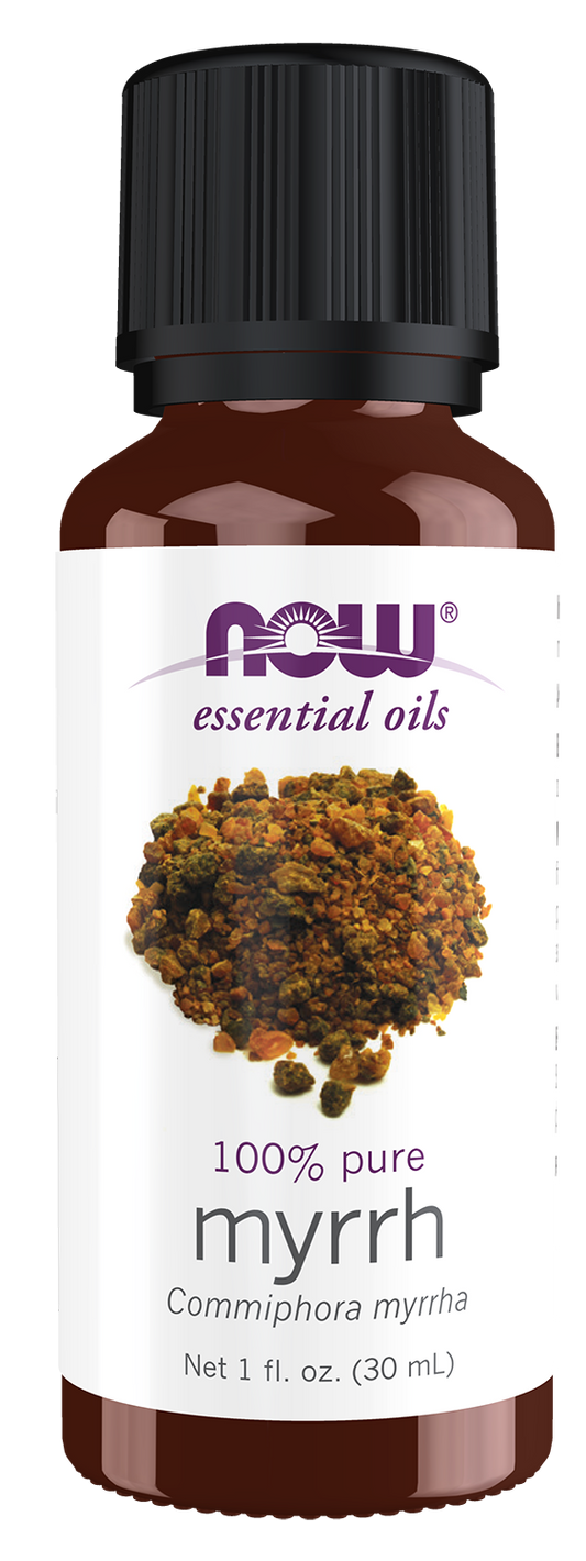 NOW Essential Oils, Myrrh Oil, Undiluted, Steam Distilled, 1 fl. oz