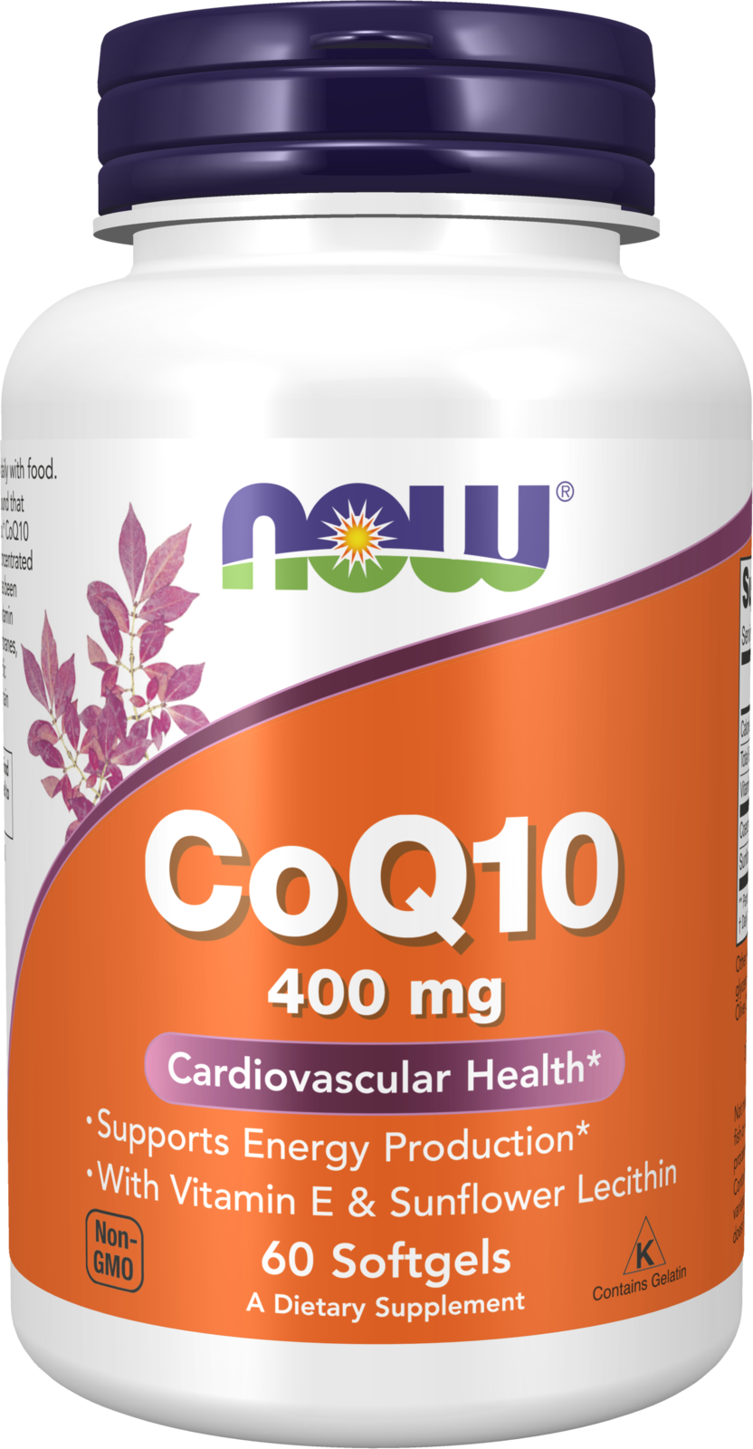 NOW Supplements, CoQ10 400 mg, Pharmaceutical Grade, 60 Softgels