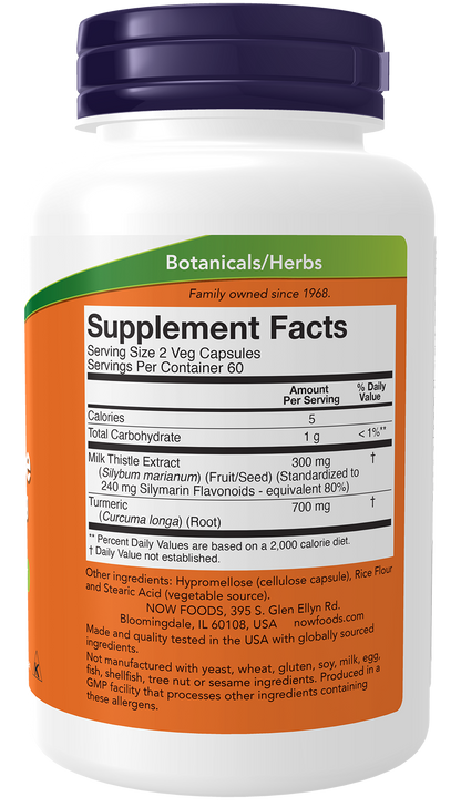 NOW Supplements, Silymarin Milk Thistle Extract 150 mg, 120 Veg Caps