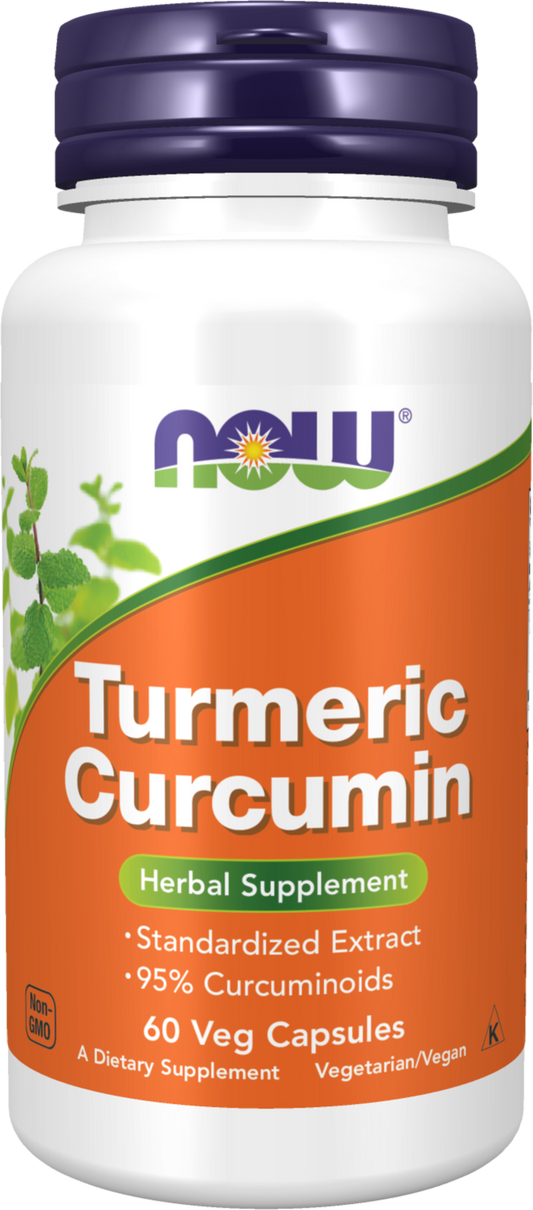 NOW Supplements, Turmeric Curcumin,  95% Curcuminoids, 60 Veg Caps