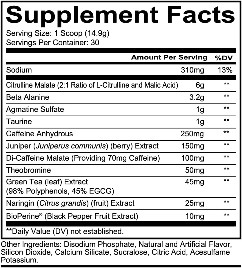 Redcon1 Total War Pre Workout - 30 Servings - Strawberry Mango