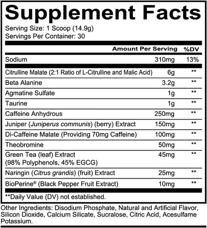 Redcon1 Total War Pre Workout - 30 Servings - Strawberry Mango