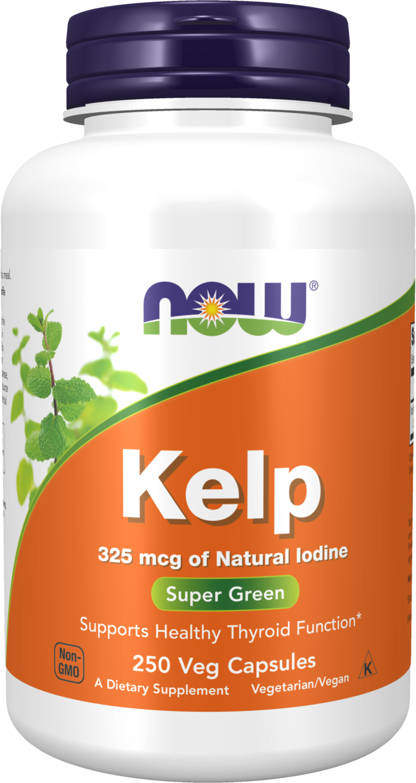 NOW Supplements, Kelp 325 mcg of Iodine, 250 Veg Caps