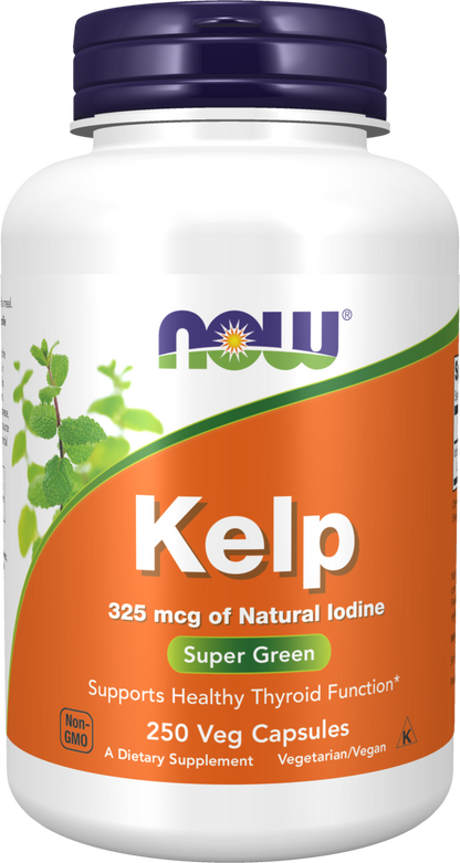NOW Supplements, Kelp 325 mcg of Iodine, 250 Veg Caps