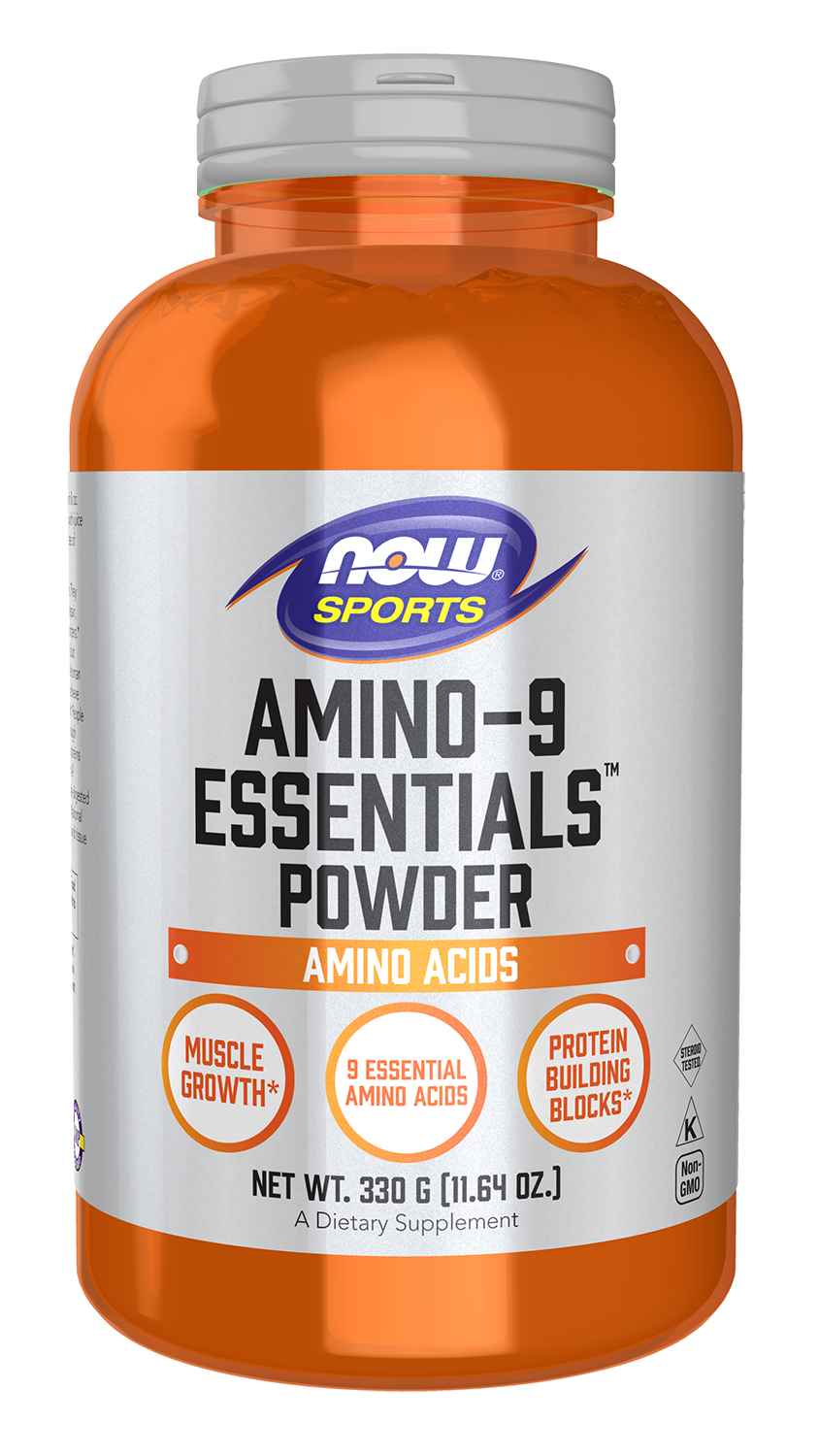 NOW Sports, Amino-9 Essentials™ Powder, Essential Amino Acids, 330g