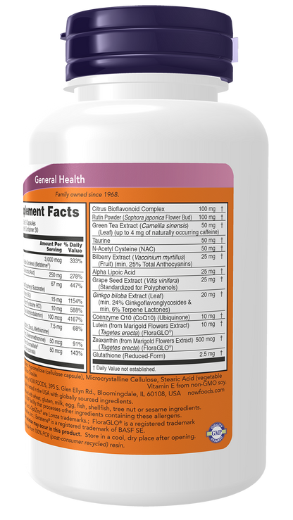 NOW Supplements, Ocu Support™with FloraGLO® Lutein, 90 Veg Caps