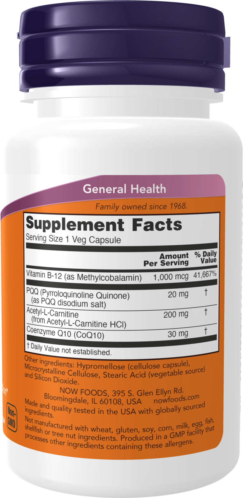 NOW Supplements, PQQ Energy, Free Radical Scavenger*, 30 Veg Caps