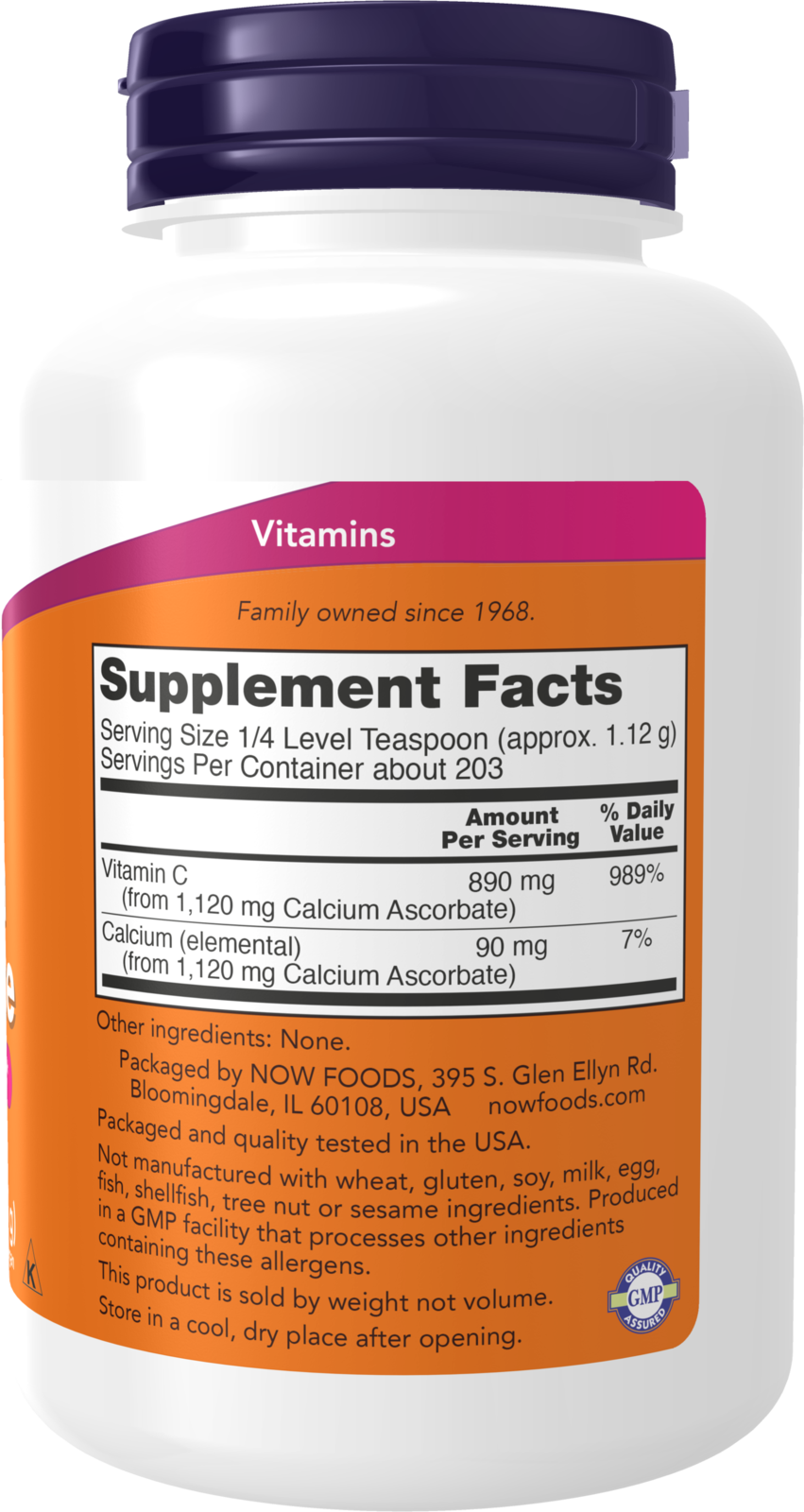 NOW Supplements, Calcium Ascorbate Powder, Antioxidant Protection*, 8 oz