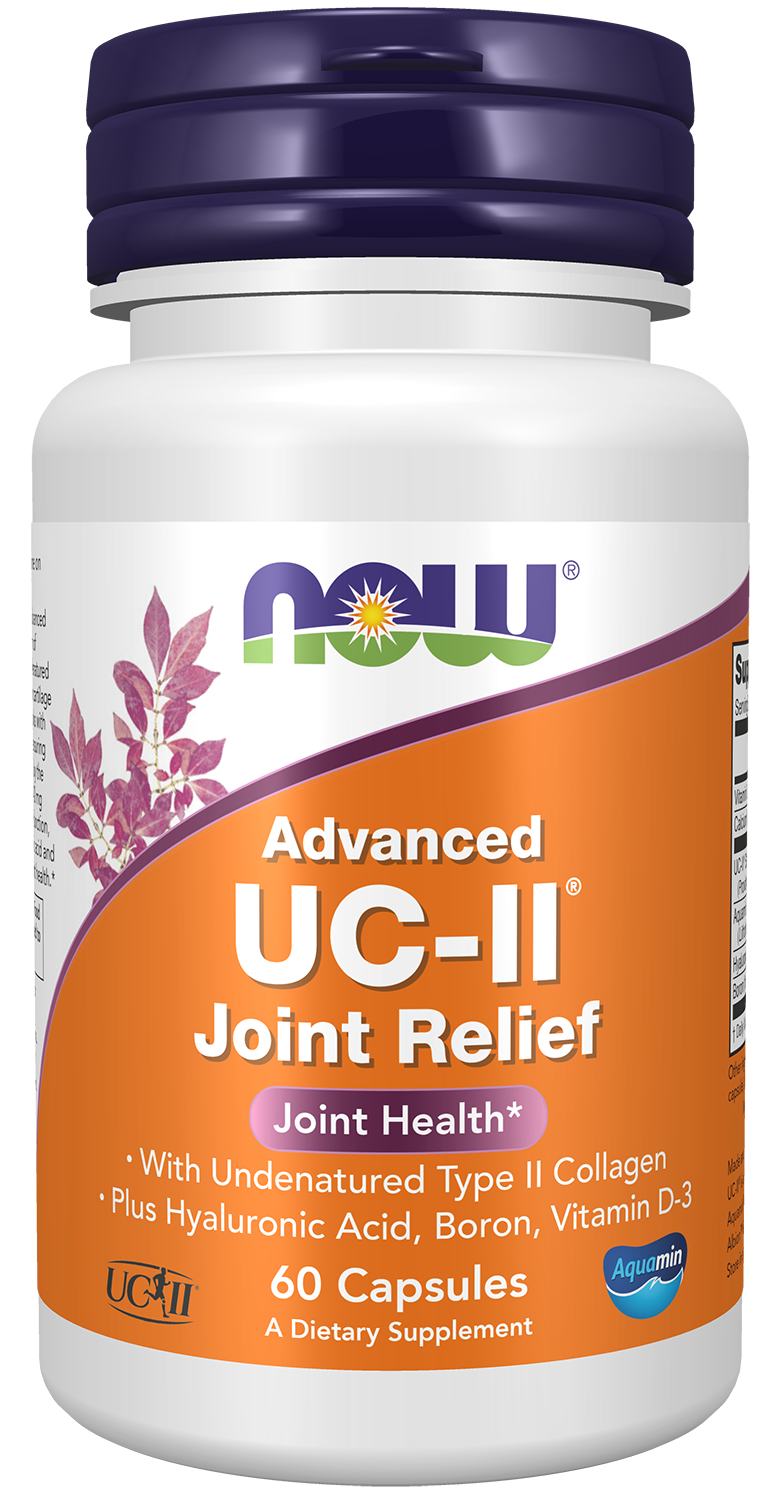 NOW Supplements, UC-II Advanced Joint Relief, Type II, 60 Veg Caps