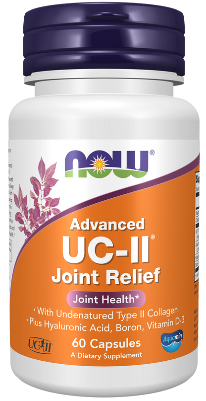 NOW Supplements, UC-II Advanced Joint Relief, Type II, 60 Veg Caps