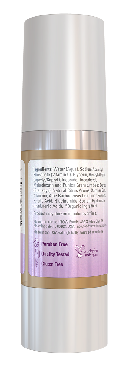 NOW Solutions, Vitamin C Serum Plus Ferulic Acid, Brightening, 1 fl. oz