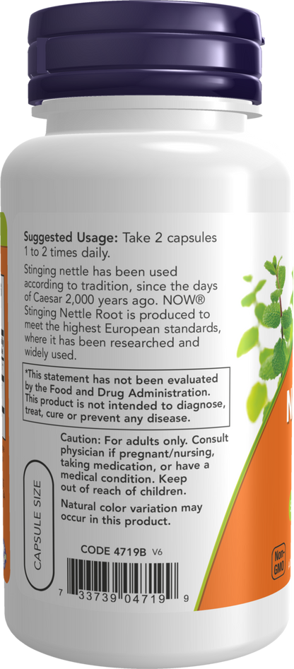 NOW Supplements, Stinging Nettle Root Extract, 90 Veg Caps