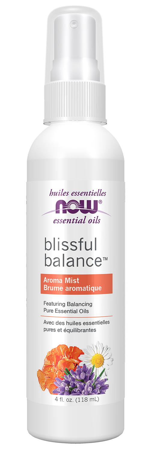 NOW Essential Oils, Blissful Balance™ Balancing Aroma Room Mist,  4 fl. oz