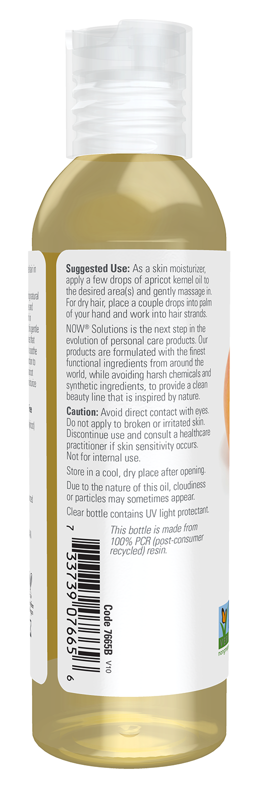 NOW Solutions, Apricot Kernel Oil, Hair Moisturizer & Skin Oil, 4 fl. oz