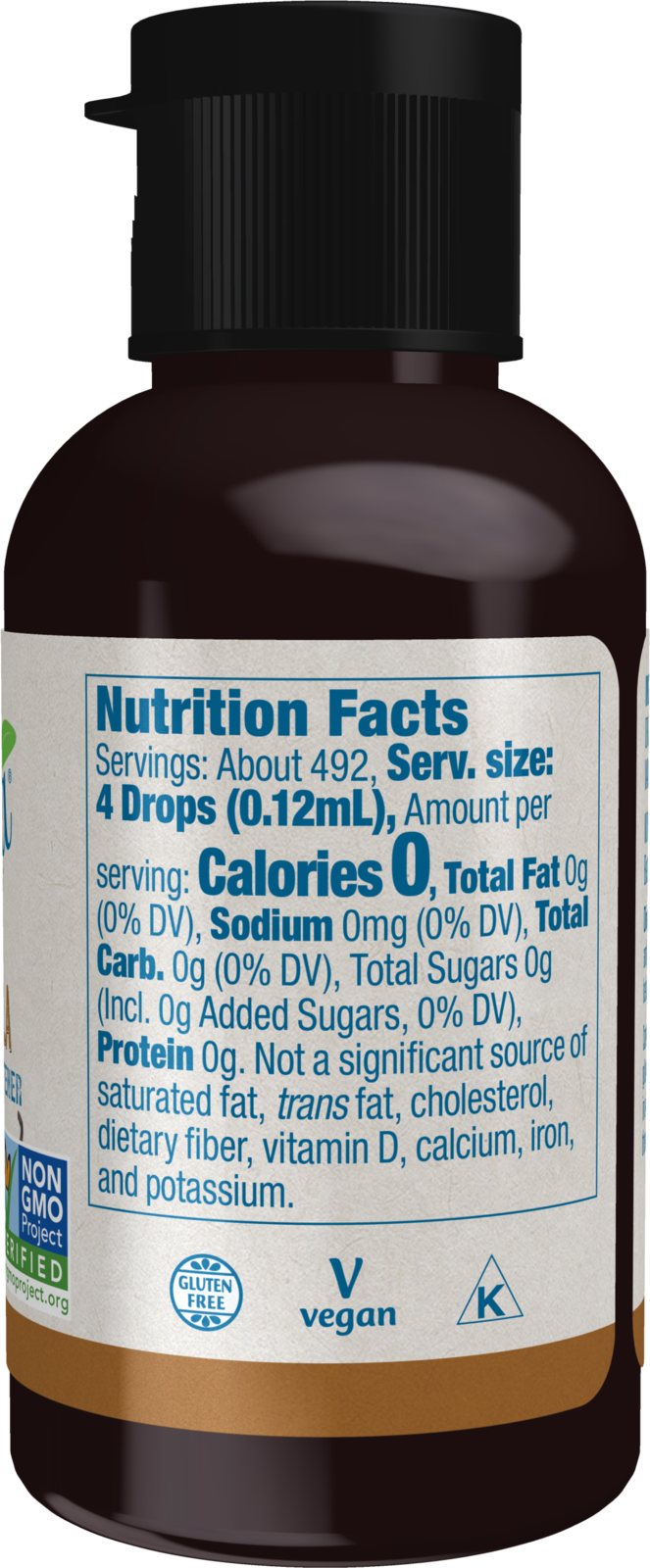 NOW BetterStevia® French Vanilla Zero-Calorie Liquid Sweetener, 2 fl. oz.
