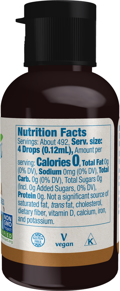 NOW BetterStevia® French Vanilla Zero-Calorie Liquid Sweetener, 2 fl. oz.