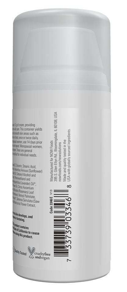 NOW Solutions, Progesterone, Skin Cream with Lavender, 3 oz