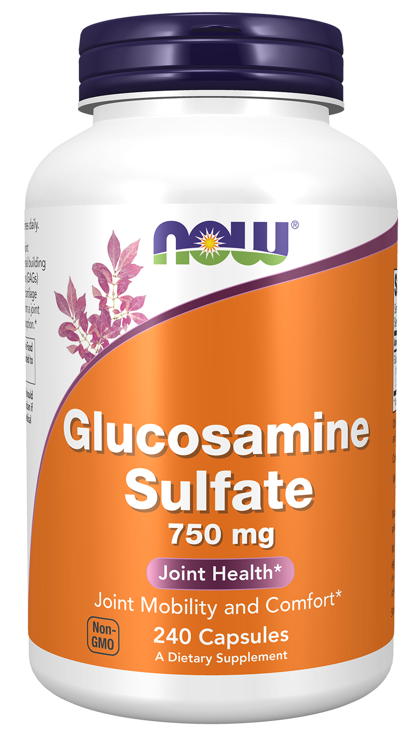 NOW Supplements, Glucosamine Sulfate 750 mg, 240 Veg Capsules