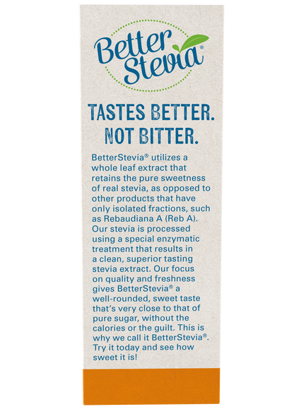 NOW BetterStevia®  Granulated Zero-Calorie Sweetener, 100 Packets
