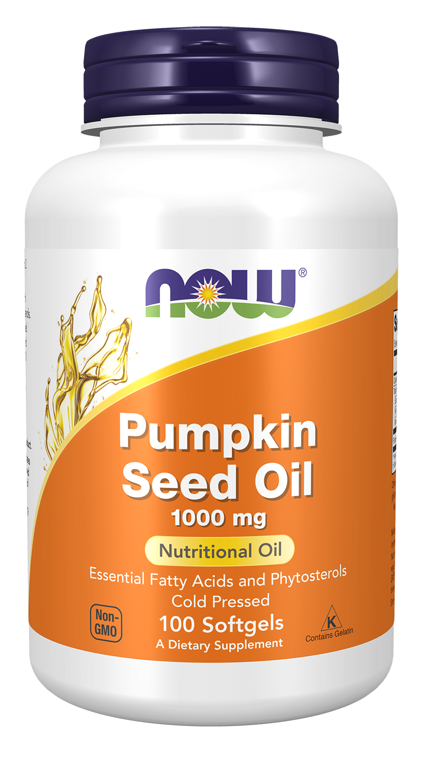 NOW Supplements, Pumpkin Seed Oil 1000 mg, Cold Pressed, 100 Softgels