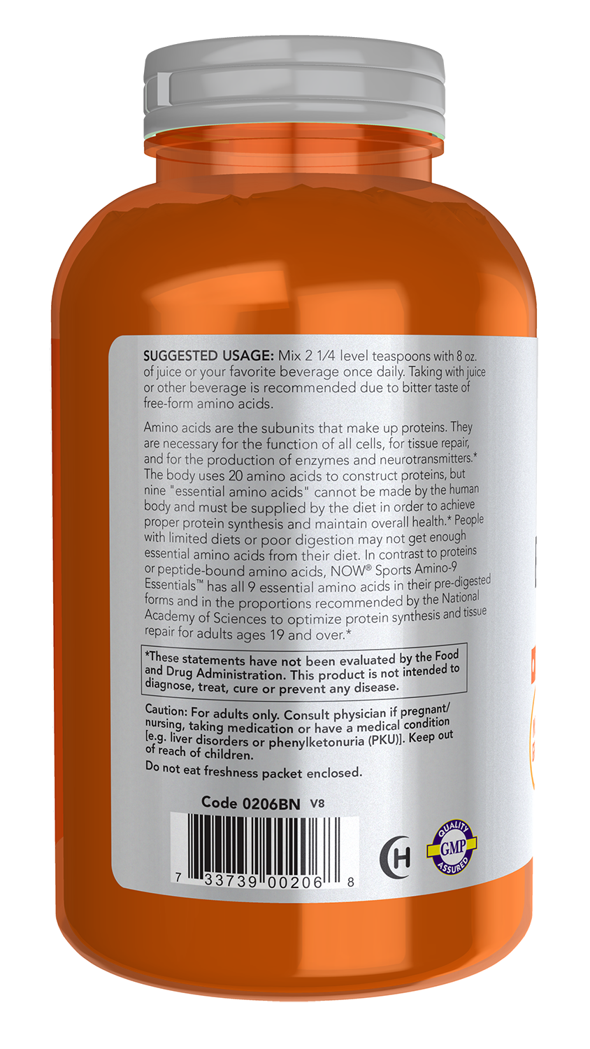 NOW Sports, Amino-9 Essentials™ Powder, Essential Amino Acids, 330g