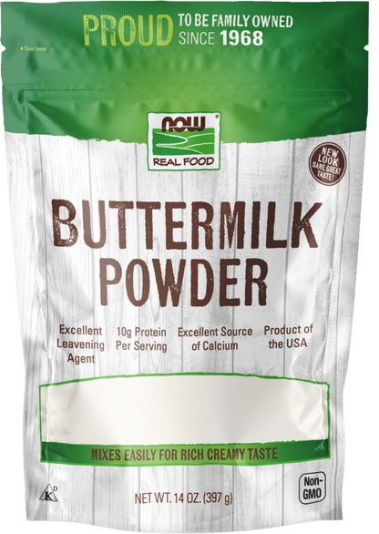 NOW Foods, Buttermilk Powder, Protein & Calcium, 14 oz
