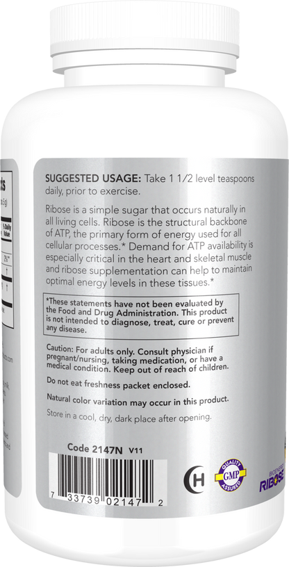 NOW Sports, D-Ribose Powder 5,000 mg,Energy Production*, 8 oz