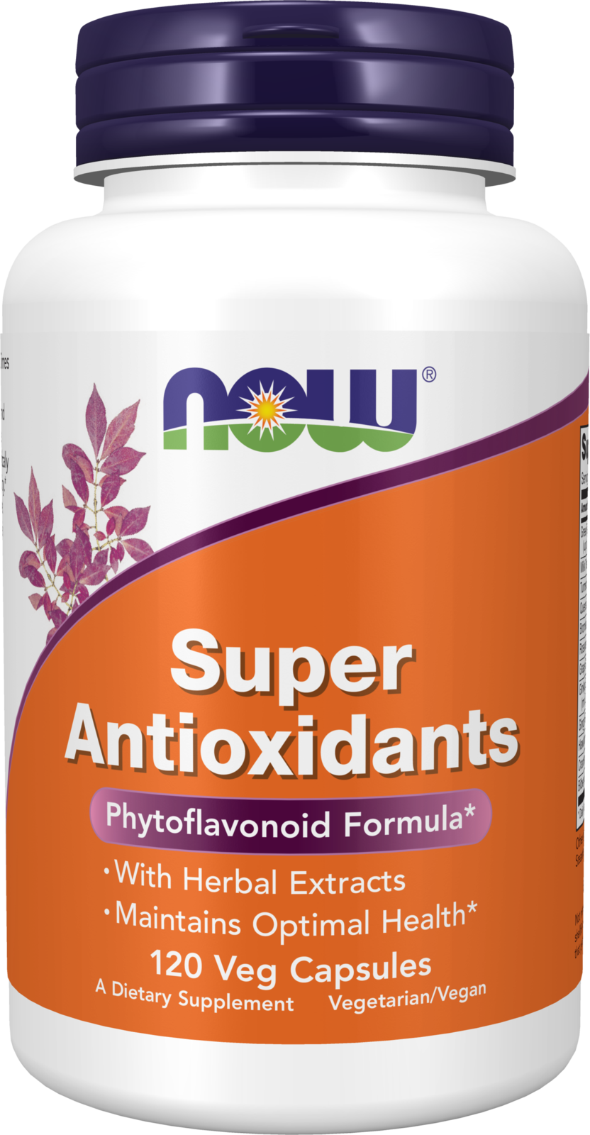 NOW Supplements, Super Antioxidants with Herbal Extracts and a Broad Spectrum of Flavonoids, 120 Veg Capsules