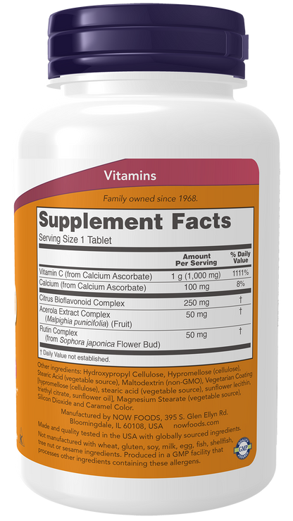 NOW Supplements, Vitamin C-1000 Complex, Buffered, 90 Tabs