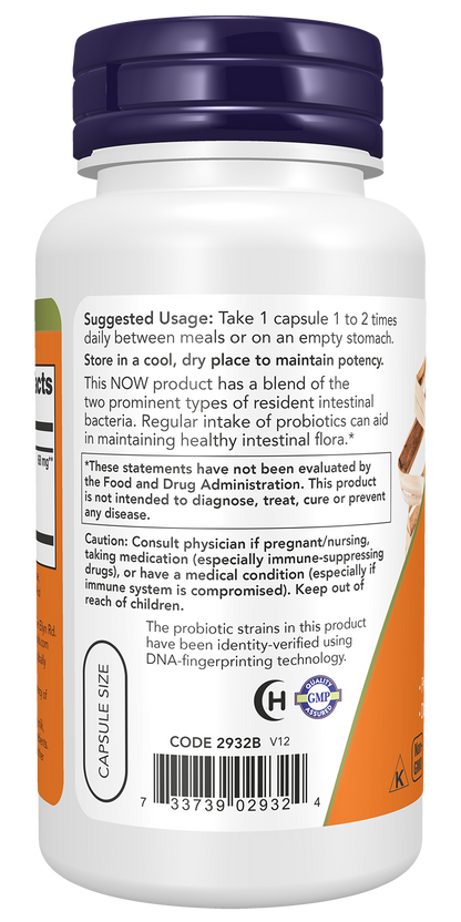 NOW Supplements, 8 Billion Acidophilus & Bifidus, Probiotic, 120 Veg Caps