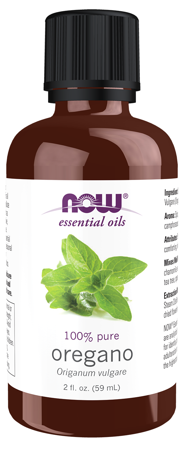 NOW Essential Oils, Oregano Oil, Steam Distilled, Undiluted, 2 fl. oz