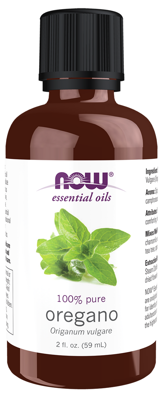 NOW Essential Oils, Oregano Oil, Steam Distilled, Undiluted, 2 fl. oz
