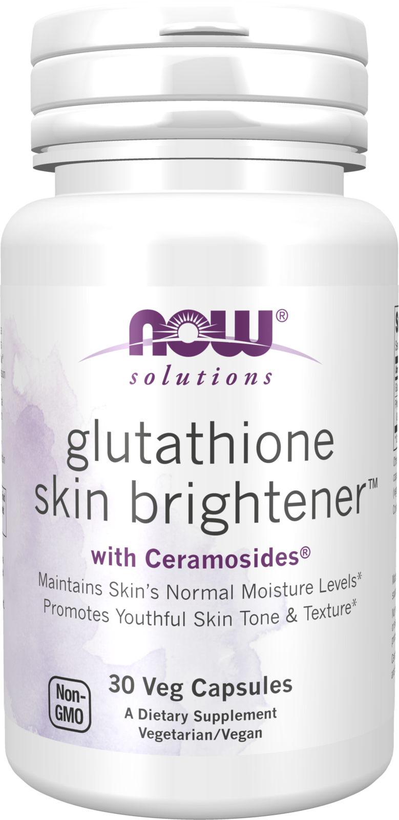 NOW Solutions, Glutathione Skin Brightener with Ceramosides®, 30 Veg Caps