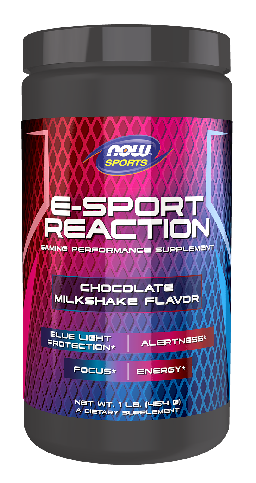 NOW Sports, E-Sport Reaction, Gaming Energy*, Chocolate, 30 Servings