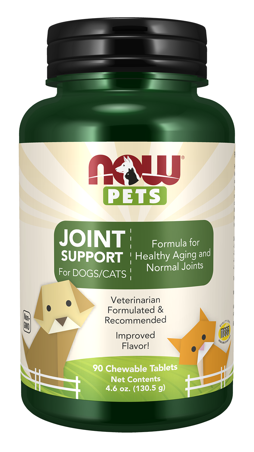 NOW Pet Health, Joint Support Supplement, Cats & Dogs, 90 Chewable Tablets