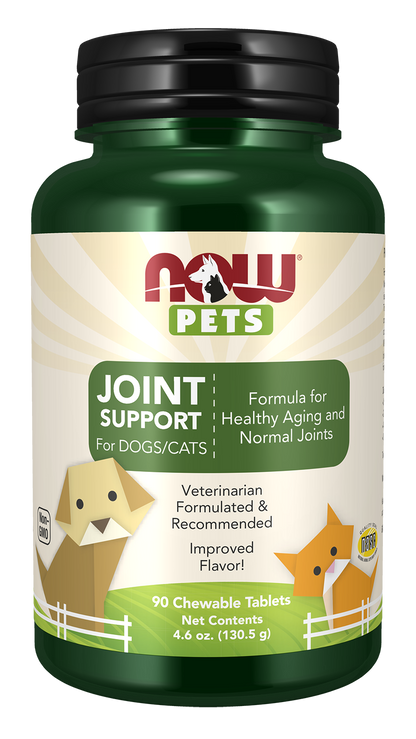 NOW Pet Health, Joint Support Supplement, Cats & Dogs, 90 Chewable Tablets