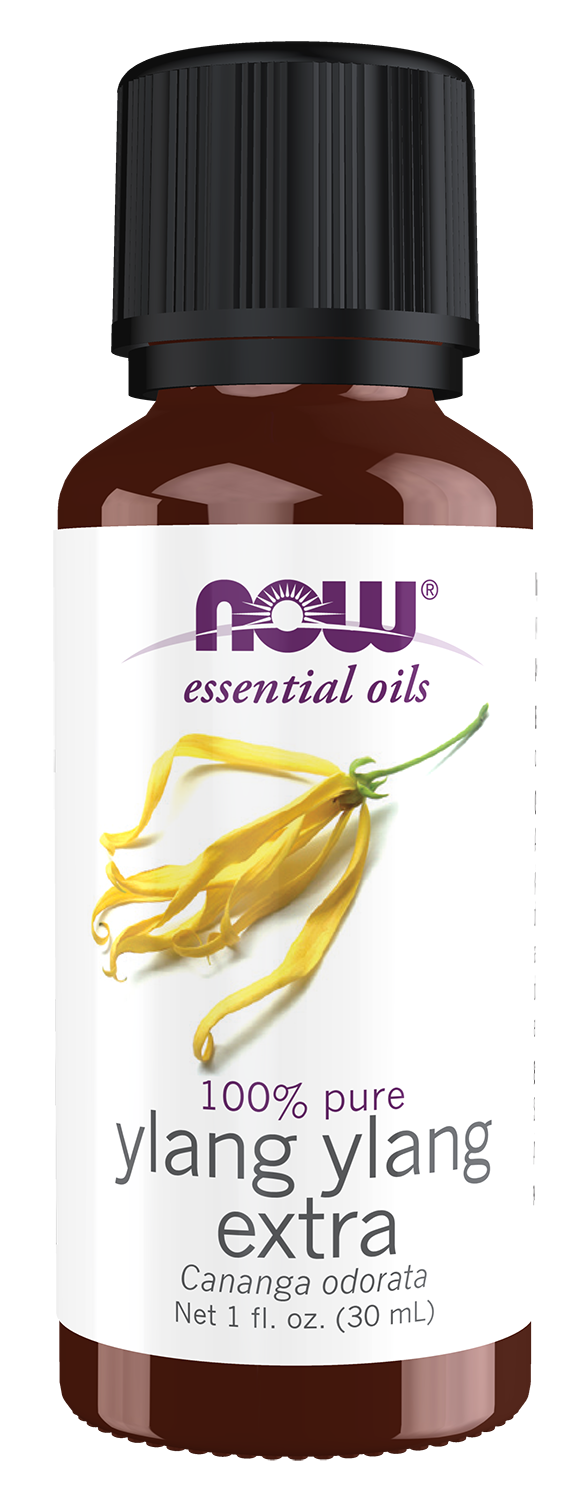 NOW Essential Oils, Ylang Ylang Extra Oil, Steam Distilled, 1 fl. oz