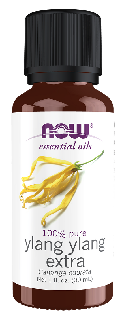 NOW Essential Oils, Ylang Ylang Extra Oil, Steam Distilled, 1 fl. oz