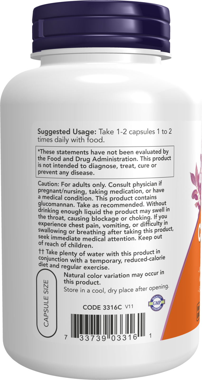 NOW Supplements, Cider Vinegar, w/ Grapefruit, Lecithin, B-6, 180 Veg Caps