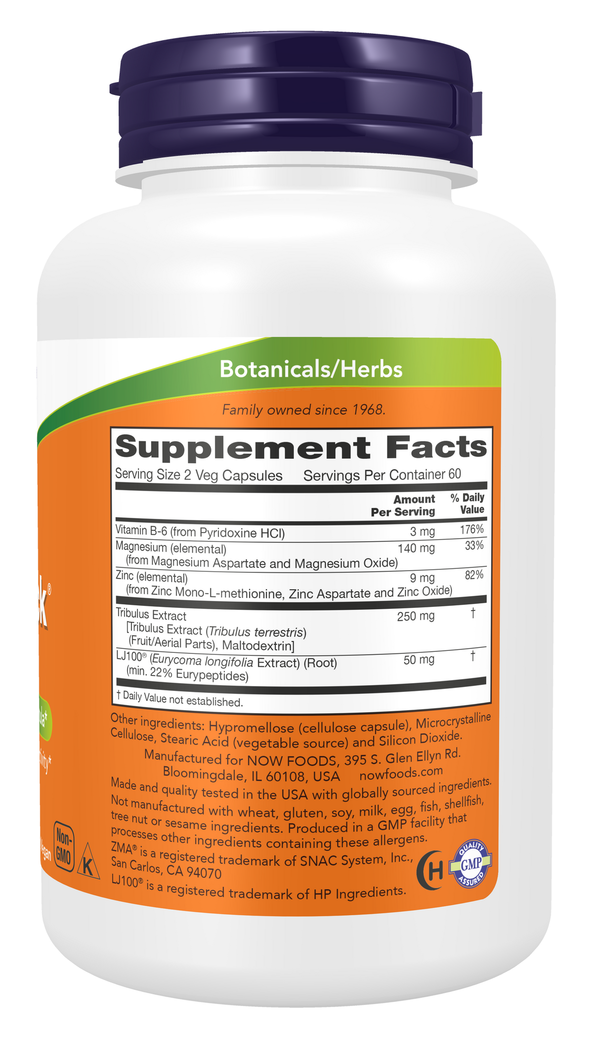 NOW Supplements, TestoJack™ 100 with LJ100®, Tongkat Ali, 120 Veg Caps