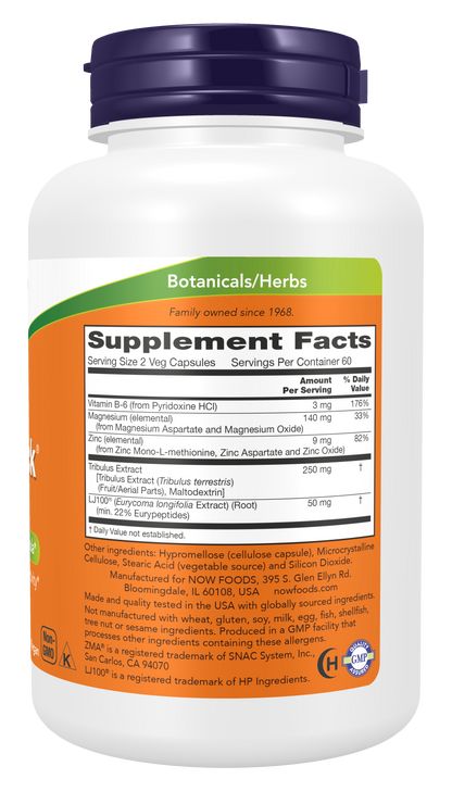 NOW Supplements, TestoJack™ 100 with LJ100®, Tongkat Ali, 120 Veg Caps