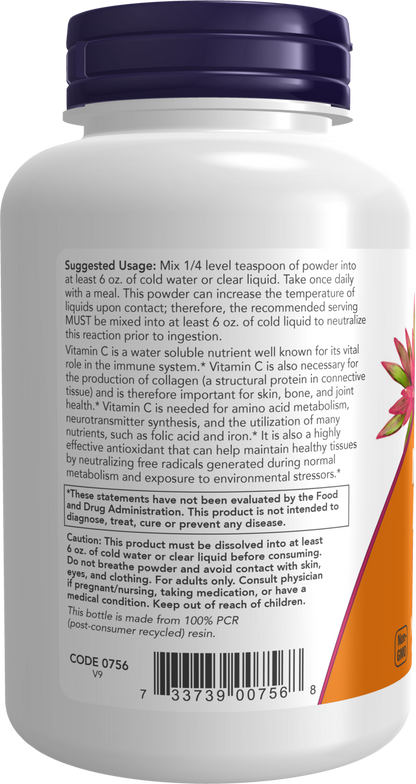 NOW Supplements, Magnesium Ascorbate Powder, Antioxidant Protection*, 8 oz
