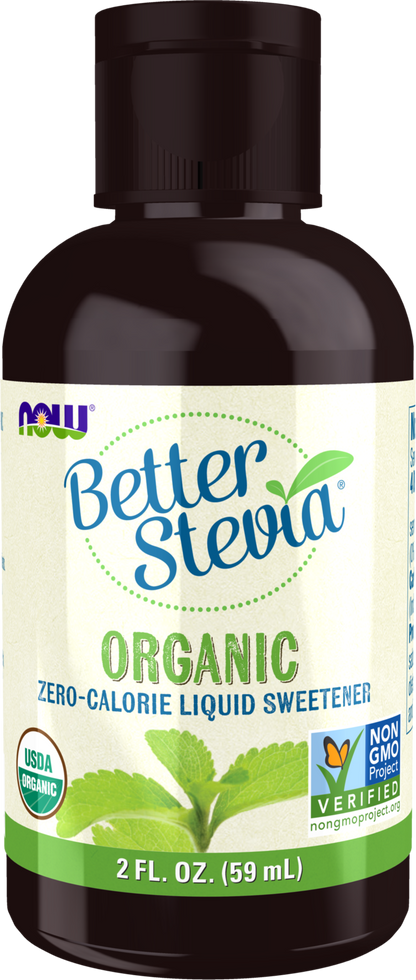 NOW BetterStevia® Organic Zero-Calorie Liquid Sweetener, 2 fl. oz.